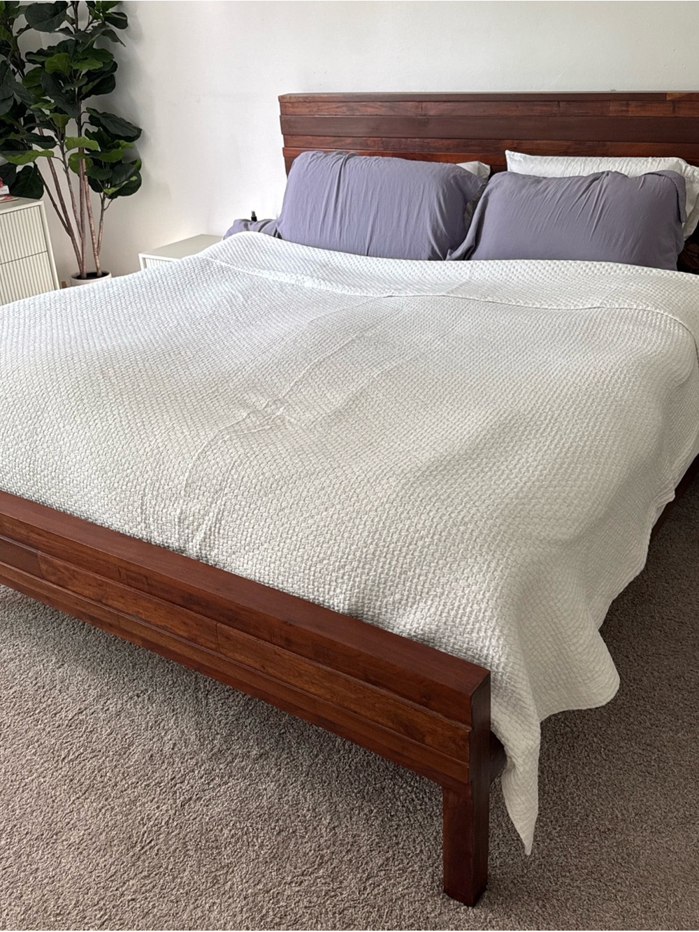 Peacock Alley White Textured Coverlet